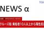 【速報】横浜に停泊中のクルーズ船の乗客乗員の１０人以上から新型コロナウイルスの陽性反応　厚労省