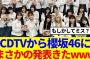 【櫻坂46】CDTVから櫻坂46にまさかの発表きたwww