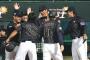 小久保JAPANの初陣→1(右)岡島2(二)菊池3(三)銀…