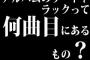 アルバムのリードトラックって何曲目にあるもの？