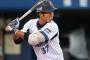 De桑原将志(23) .273 8本 39打点 出塁率.348 OPS.753 盗塁15