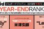 ビルボードジャパン2018年年間ランキング発表！SKE48いきなりパンチラインと無意識の色がランクイン！