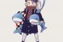 【画像】『NEW GAME!』のねねっち、サメまみれになる
