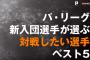 【パ・リーグTV】パ新人に聞いた「対戦したい選手」ランキング