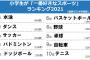 【悲報】小学生が一番好きなスポーツ。『野球』は６位に…