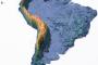 【画像】南米大陸の陸や山の高さなどを表した標高地図、何かがおかしい