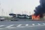 中国河北省で「輸送中のBYD車が炎上」…運搬中のトレーラー上で自然発火！