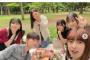 乃木坂46、3期生がピクニックへ　卒業発表の阪口珠美らと笑顔