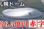 【謎】札幌ドーム、年間売り上げ額が39億円→12億円となる