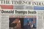 【悲報】インドの「トランプ銃撃事件を伝える新聞の見出し」、センスが良すぎて炎上