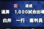 【祝】 白井審判員、1000試合出場達成！