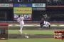 動画　ロッテT-荻野のコンパクトスイングwww