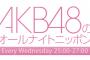 今週の「AKB48のオールナイトニッポン」400回記念SPはグループが誇るバラエティー班大集合！大家志津香、峯岸みなみ、小嶋真子、武藤十夢、中西智代梨の５名が登場！【AKB48のANN】