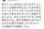 女性様「女子トイレはいつも長蛇の列になってるのに改善されない！男子トイレの５倍にしろ」