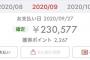 【弩級画像悲報】浪費家ワイさん、９月のクレジット請求が20万超えで無事死亡。誰が払えるんやこんなん