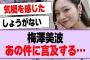 梅澤美波が工事中のあの件について言及する…【乃木坂46・乃木坂工事中・梅澤美波】