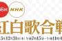 紅白歌手別視聴率完全版ｗｗｗｗｗｗｗ