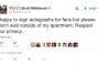 【悲報】マシソン、Twitterでファンへ警告