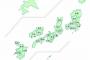 甲子園の生き残り都道府県地図wwwwwwwwwwwwwwwwwwww