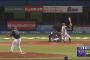 GIF画像　荻野勝ち越しタイムリーきたぁぁぁぁ！ロッテ、四度リードを奪う！