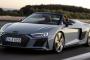 【画像】アウディ R8 改良新型、620馬力で最高速331km/hに…ニューヨークモーターショー2019で発表へ 	