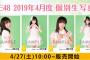 「SKE48 2019年4月度 個別生写真5枚セット」4月27日販売開始！