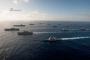 日米の艦艇32隻がスペシャルフォーメーション…ヘリ護搭載衛艦いずも、ひゅうが、いせが参加！
