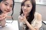 SKE48石田安奈と白井琴望がまだ内緒の撮影をしていた模様