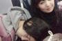 【SKE】北川綾巴、とんでもない恰好で爆睡する・・・【首痛めそう】