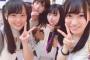 SKE48森平莉子がSTU48の福田朱里さん、佐野遥さん、森香穂さんに遭遇！