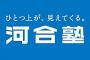 【悲報】河合塾さん、とんでもない遠近法の使い方をしてしまう（画像あり）