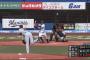 GIF画像　昨年40打席ノーヒットに終わった岡田がヒット！しかし……