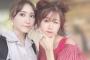 谷川愛梨と西澤瑠莉奈がおにゅーの水着でぷーるでびゅー 	