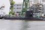停泊していた海自潜水艦「うんりゅう」から油が流出…川崎重工業神戸工場！
